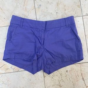 J crew size 8 purple shorts